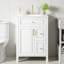 Meuble-lavabo élégant de 24 pouces avec lavabo en céramique et rangement à fermeture en douceur (moins de 125 caractères)-78102715