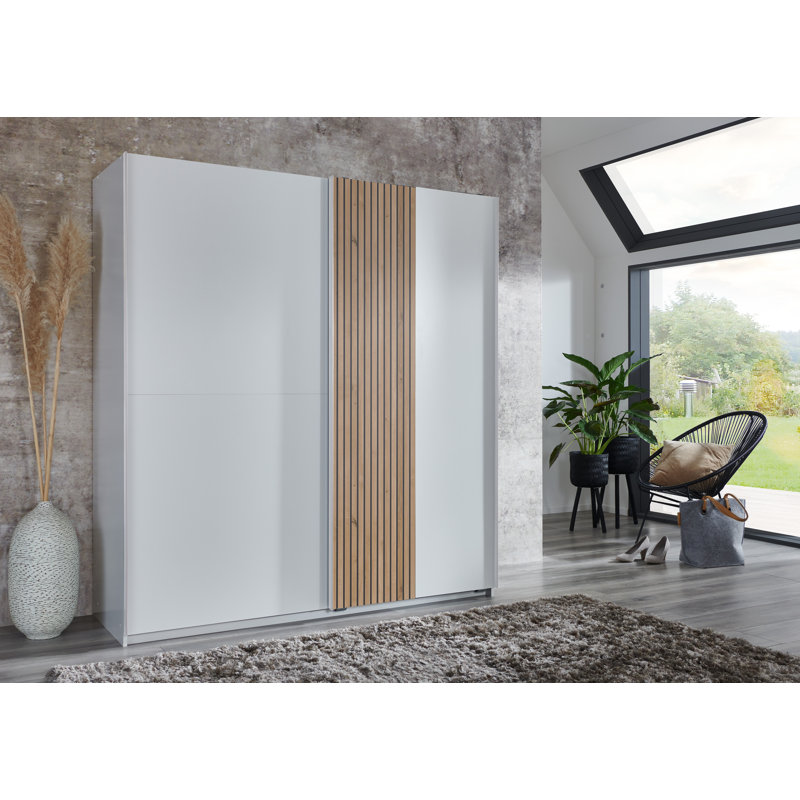 Naadira 2 Door Manufactured Wood Wardrobe, White