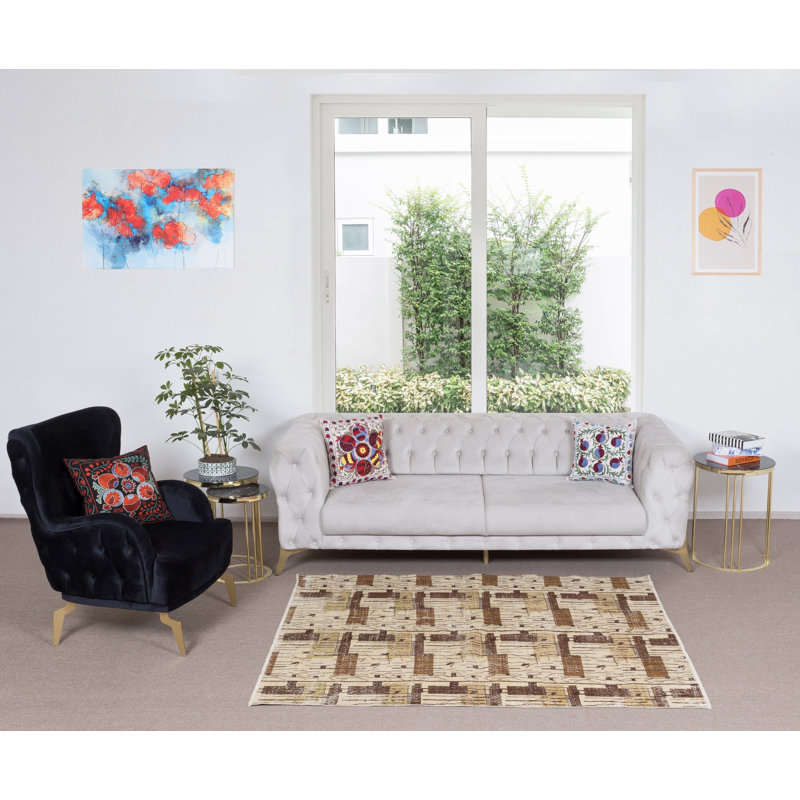 Tapis turc de style Mid-Century moderne conçu par Zeki Muren
