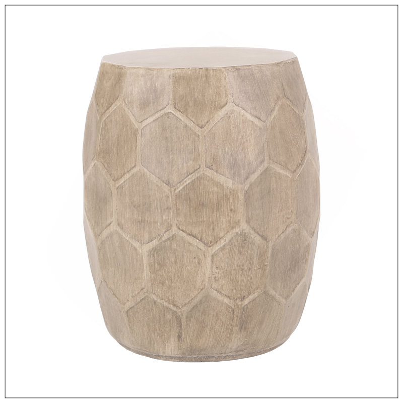 Outdoor Lightweight Concrete Side Table,