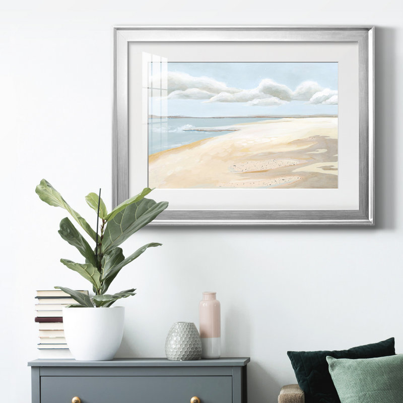 «Sandy Getaway I», reproduction encadrée de qualité supérieure - prête à être accrochée, H 26,5 po x l 36,5 po x P 1 po
