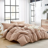 Thicker Than Thickest - Coma Inducer Oversized Comforter Set - Mocha Meringue