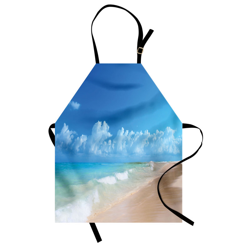 Tablier East Urban Home Hawaiian, cuisine de jardinage, taille adulte, bleu turquoise
