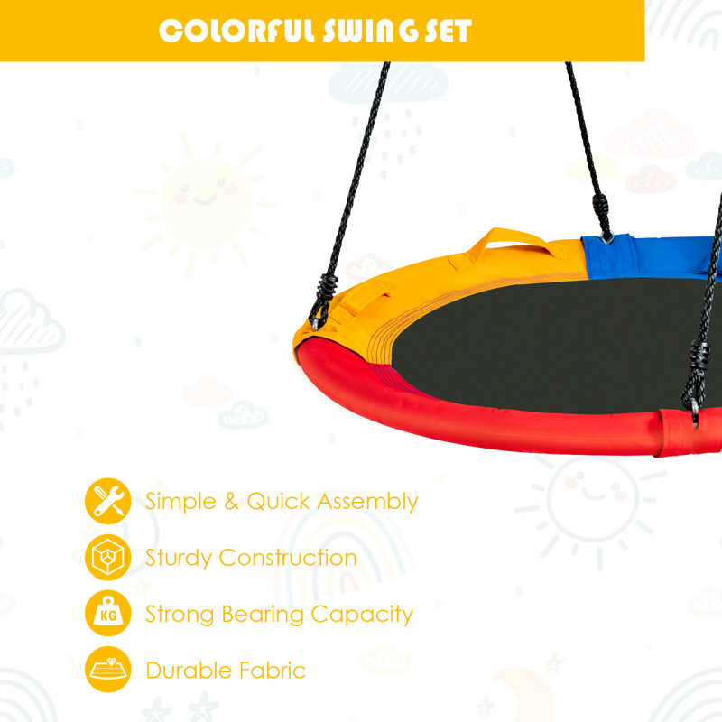 Freeport Park Tolbert Plastic Web / Saucer Swing Swing Seat