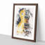 Aged Electric Guitar Watercolour - Picture Frame Graphic Art-56923156-56923155