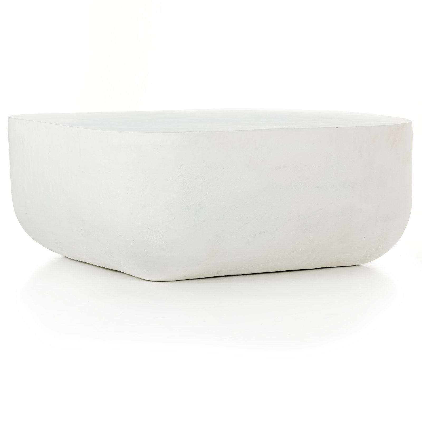 Zed 35.5'' Metal Outdoor Coffee Table, Matte White