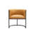 18.9'' H Faux Leather Upholstered Metal Armchair-67965634