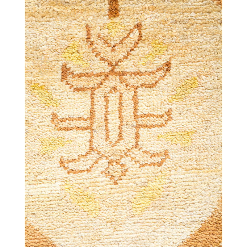 Tapis unique en laine noué à la main 9 pi x 11 pi 9 po Caline