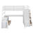 Full-Size Loft Bed Featuring 7 Drawers, 2 Shelves, And A Desk-1325819952