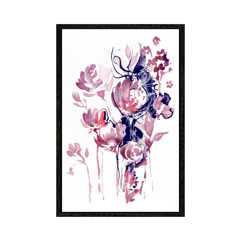 Summer Evening 1 Piece Painting on Canvas, 66.04 cm H x 45.72 cm W, Black Framed