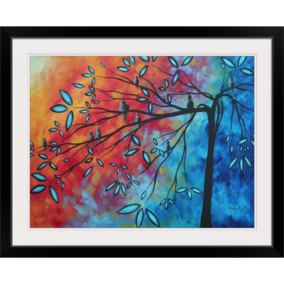 "oiseaux et fleurs" par megan duncanson-impression sur image