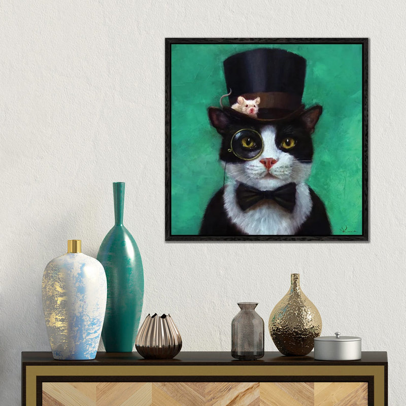 Lucia Heffernan - Print on Canvas, 45.72 cm H x 45.72 cm W, Black Framed