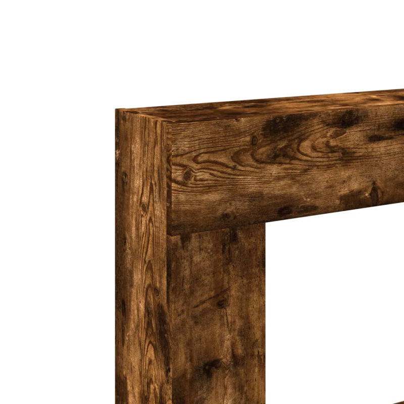 Bois d'ingénierie 31,9 x 7,1 x 32,3 po, Chêne fumé