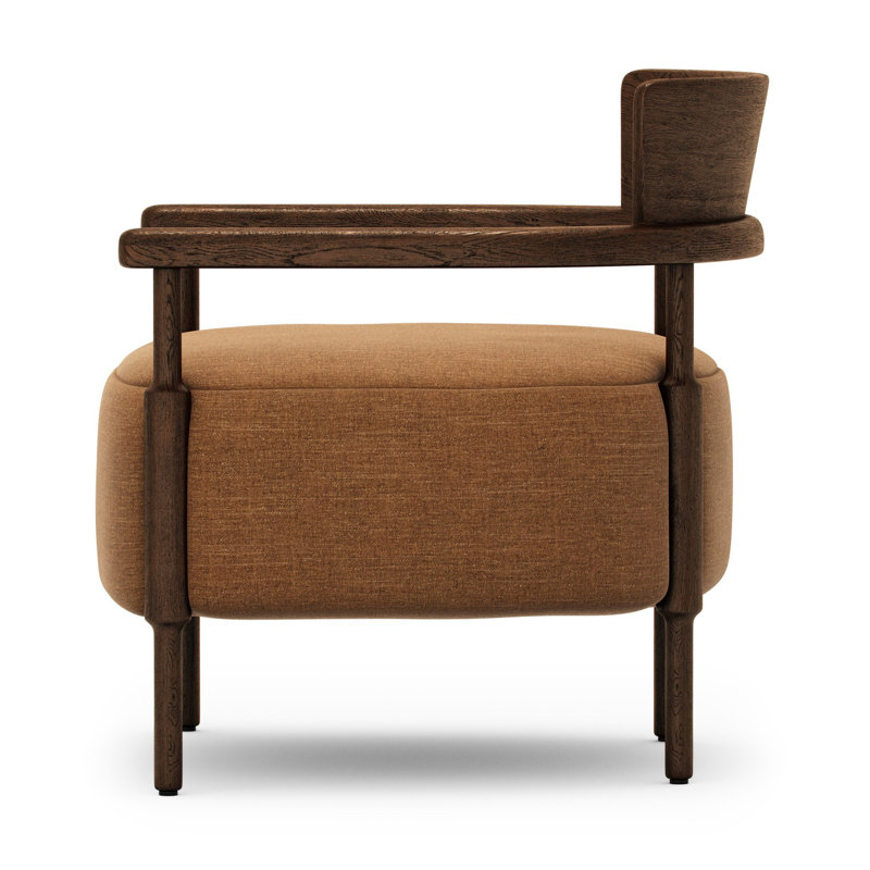 Armchair, Laughlin Ochre Polyester Blend