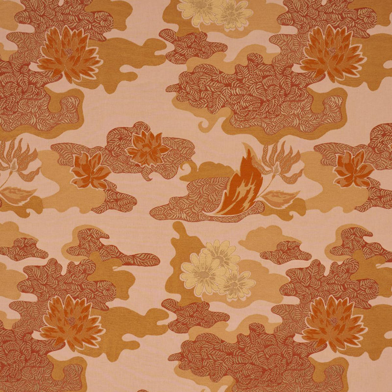 Schumacher X Laura Gonzalez Lian Dream Fabric, Orange