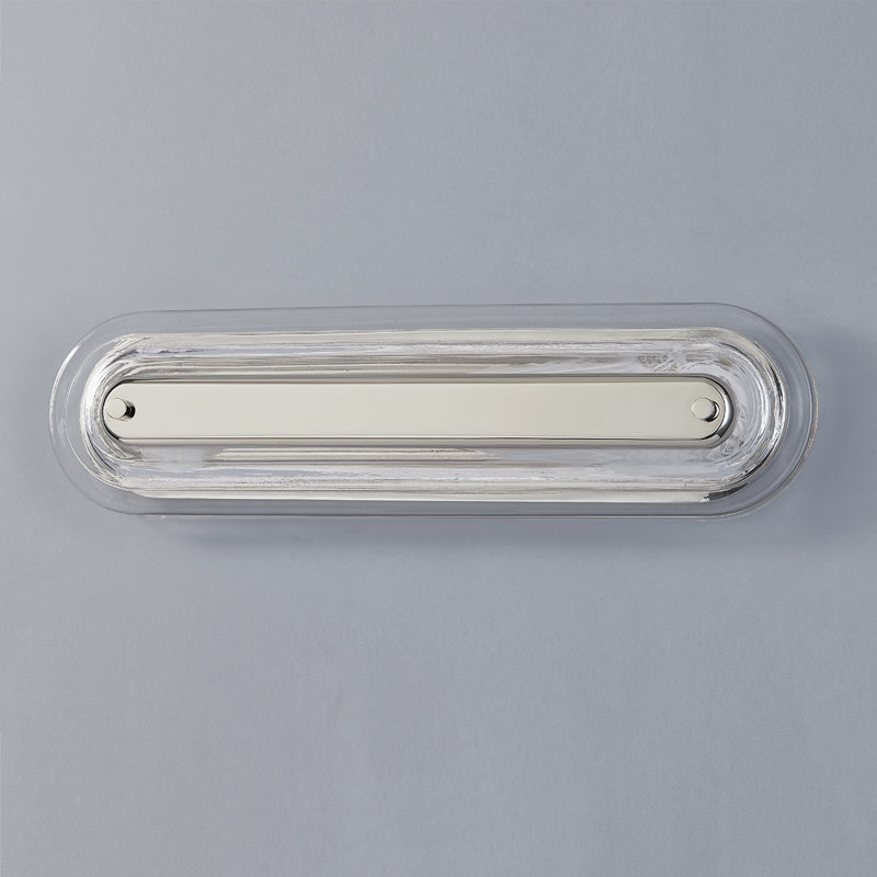 Litton Wall Sconce by PEMBROOKE & IVES, Polished Nickel, 21.25" H x 5.75" W x 5.75" D