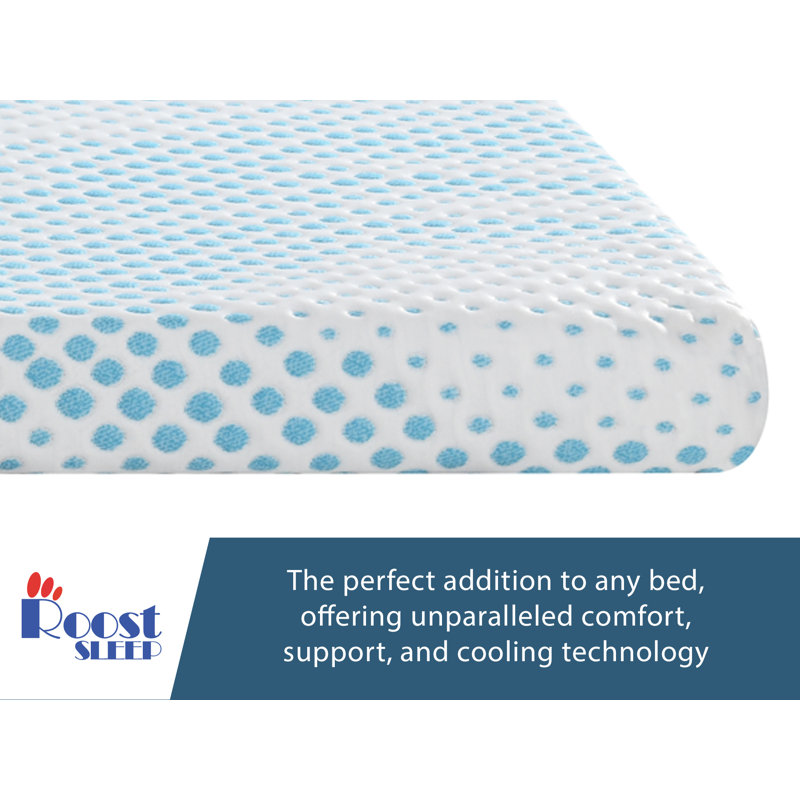  Cool Cloud 3-Inch Memory Foam Mattress Topper, Supreme, Full / Double
