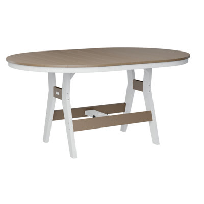 Berlin Gardens Harbor Regular With White Base 64″ Oblong Table