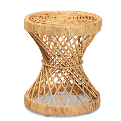 Table de bout moderne et contemporaine en rotin naturel