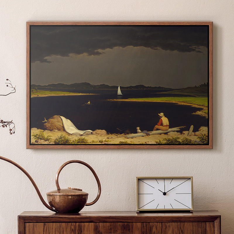 Toile tendue avec cadre 0-Martin Johnson Heade, 16 x 24, Noyer