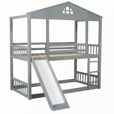 Madisonville Kids Twin Over Twin Bunk Bed