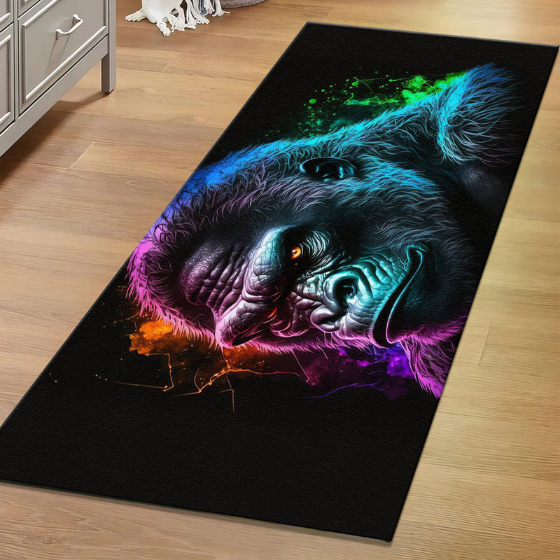 Elegant Non-Woven Soft Printed Rug with Floral Design Theme for Enhancing Your Living Room's Comfort and Style
