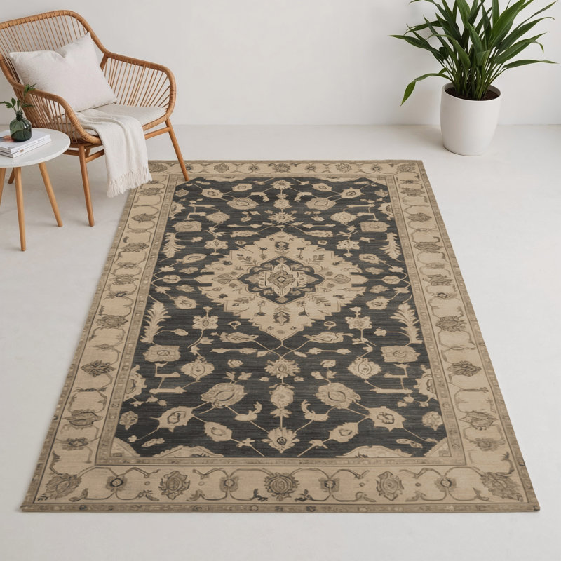 Tapis d'intérieur et d'extérieur surteint beige, Rectangulaire 3 pi x 5 pi