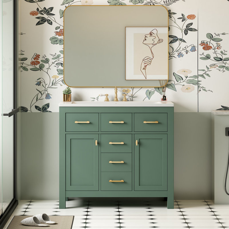 Meuble-lavabo simple 36 po avec plateau Guanciale