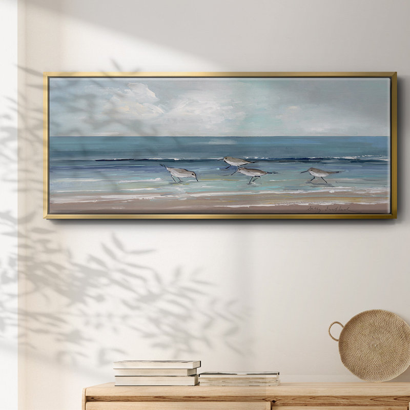 Shore Searching II- Framed Canvas
