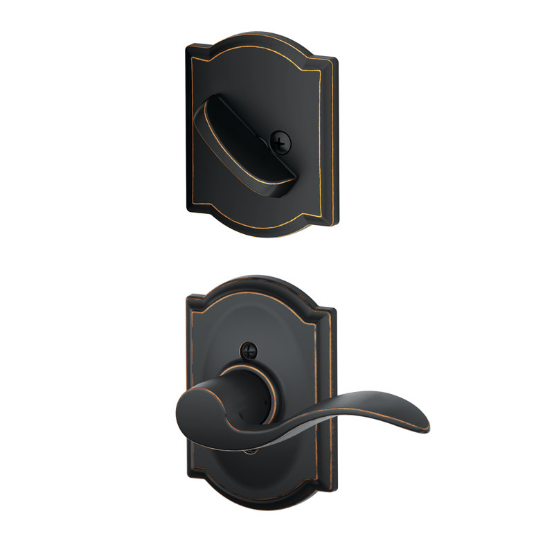Accent Interior Lever Set, Right, Aged Bronze, Yes