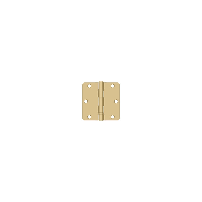 64'' x 64'' Steel Surface Mount Hinge, Brushed Brass