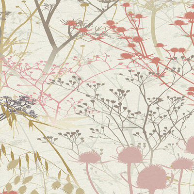 Papier peint Byars Clarissa Hulse Summer Border Verdigris 