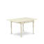 Ensemble de table de salle à manger 5 pièces comprenant une table de salle à manger rectangulaire avec Dropleaf et 4 chaises rembourrées en tissu bleu lin, lin blanc-55294380-55294381