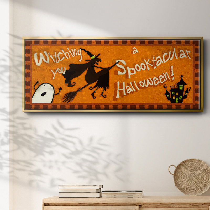 Spooktacular Collection D- Framed Canvas, 24" H x 60" W
