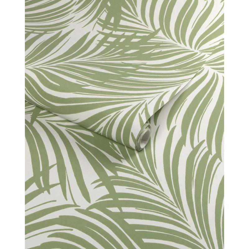 Palm Leaf Wp - Mist, Verde