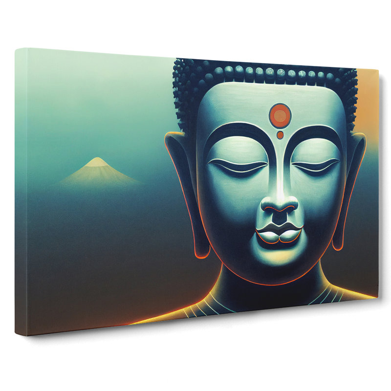 Cool Buddha - Wrapped Canvas, 50cm H x 76cm W x 3cm D