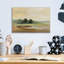  Art mural en verre «Mute Yellow Sky» par Silvia Vassileva, 16 po x 12 po