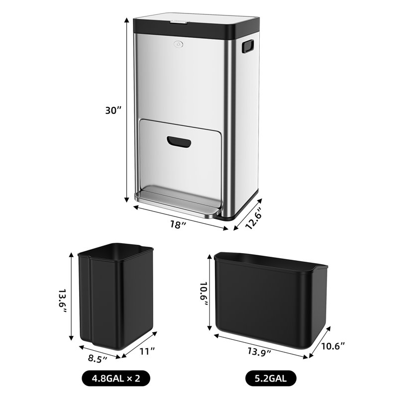 Stainless Steel Trash Can
