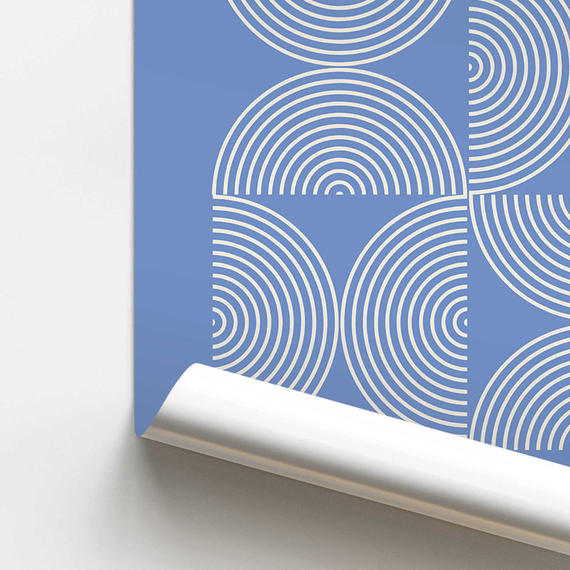 Blue Bauhaus Composition II, impression dans un cadre, H 14 po x l 11 po x P 0,1 po, Impression sans cadre