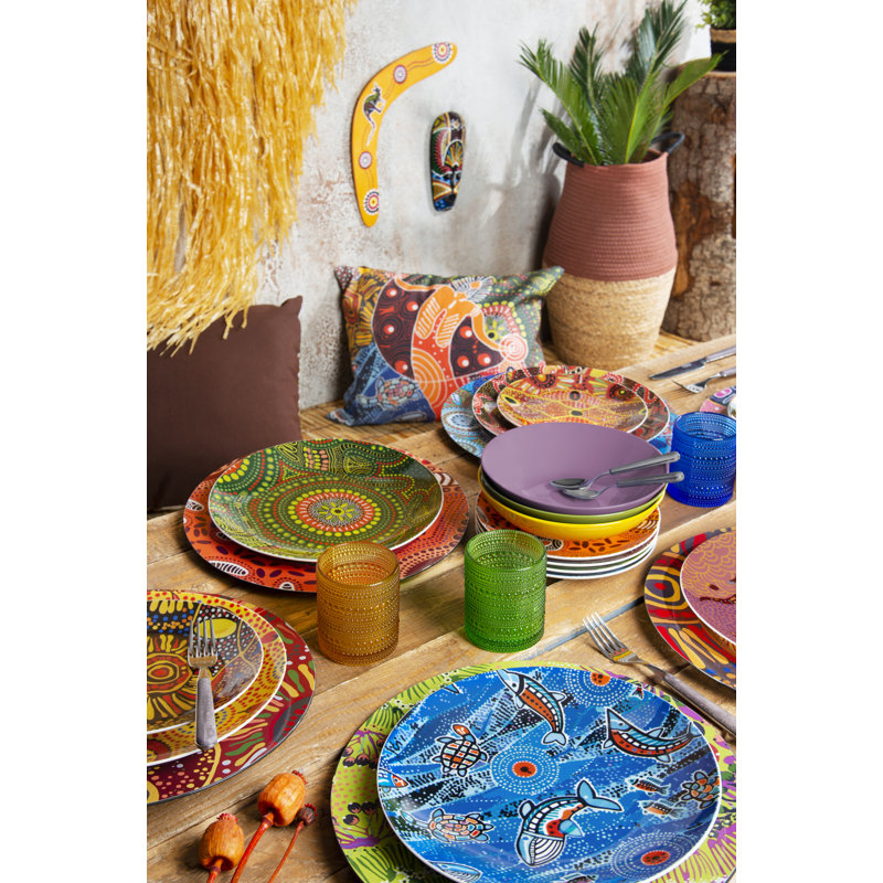 Aboriginal No Pattern Round Placemat
