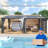 Aluminum Wall-Mounted Gazebo,Outdoor Patio Lean-to Gazebo with Roof for Garden, Lawn and Backyard-110945572