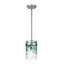 Luminaire suspendu à 1 lumière en verre d'eau 5,9 po, îlot de cuisine moderne-760371888-760371916