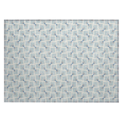 Tapis géométrique intérieur / extérieur lavable à la machine Chantille ACN2602