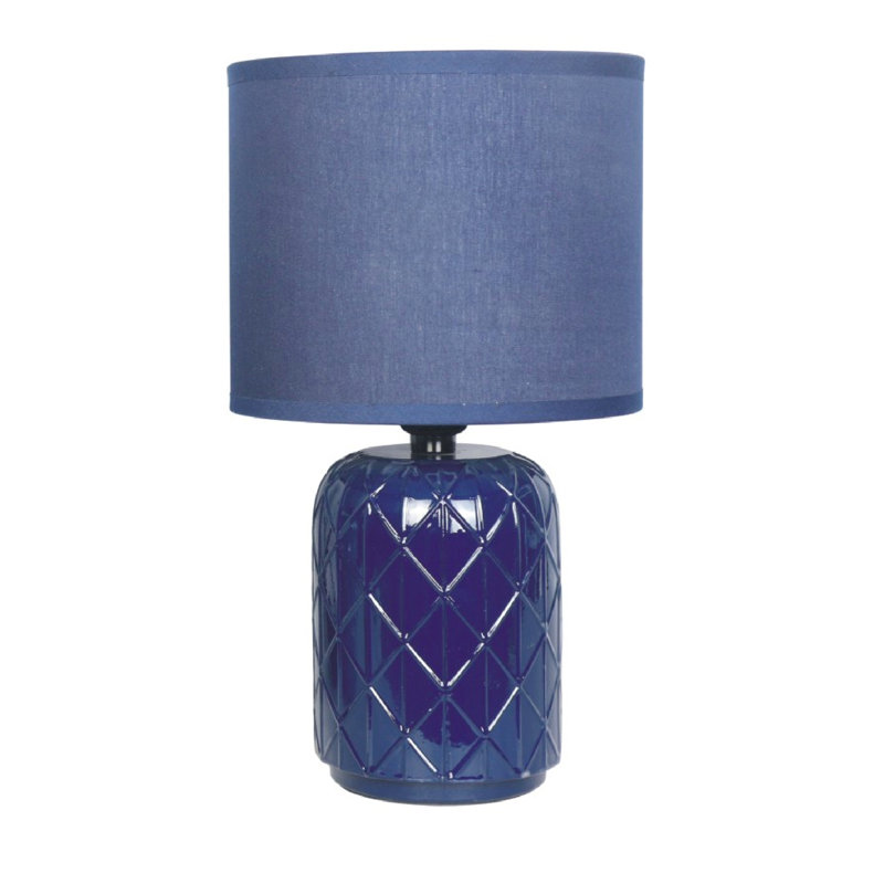 Ceramic Table Lamp, Blue
