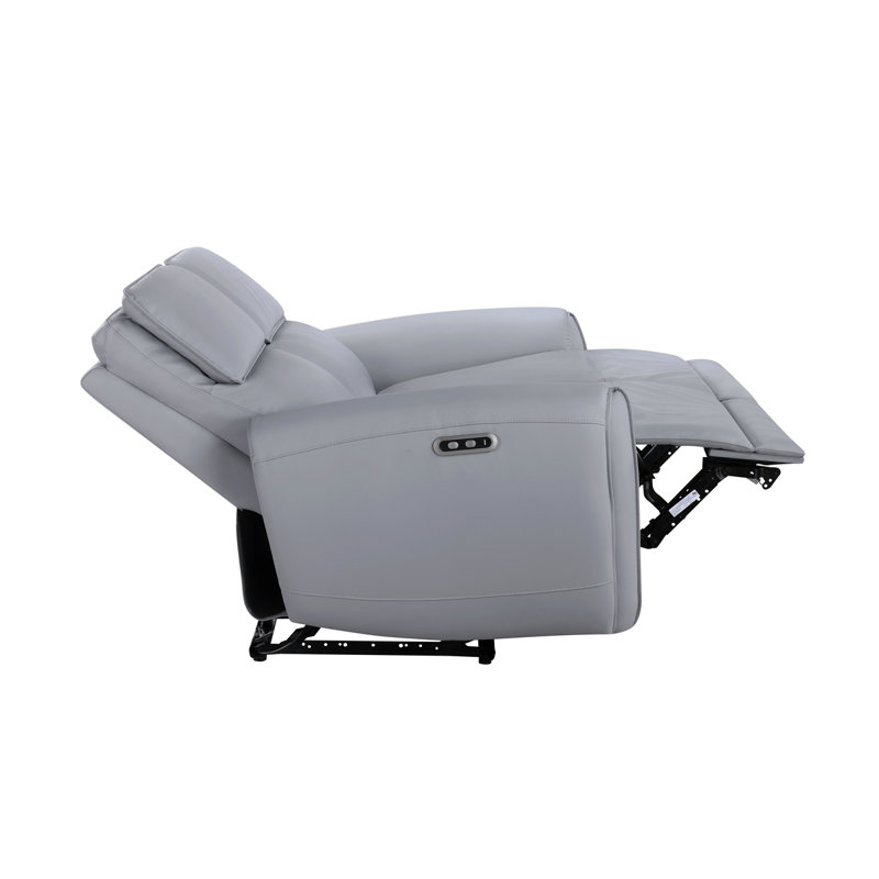 Canapé en cuir synthétique Jeromie avec port USB