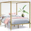 Toulouse Metal Platform Bed frame with Canopy Frame-59905130-59905131