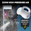 XPOWER Cyber Duster Electric Air Duster for Dusting Drying Inflating Blowing Car Detailing Computer Maintenance Leaf Blowing High Performance Motor Eco-Friendly (White, A-2S)-121707360