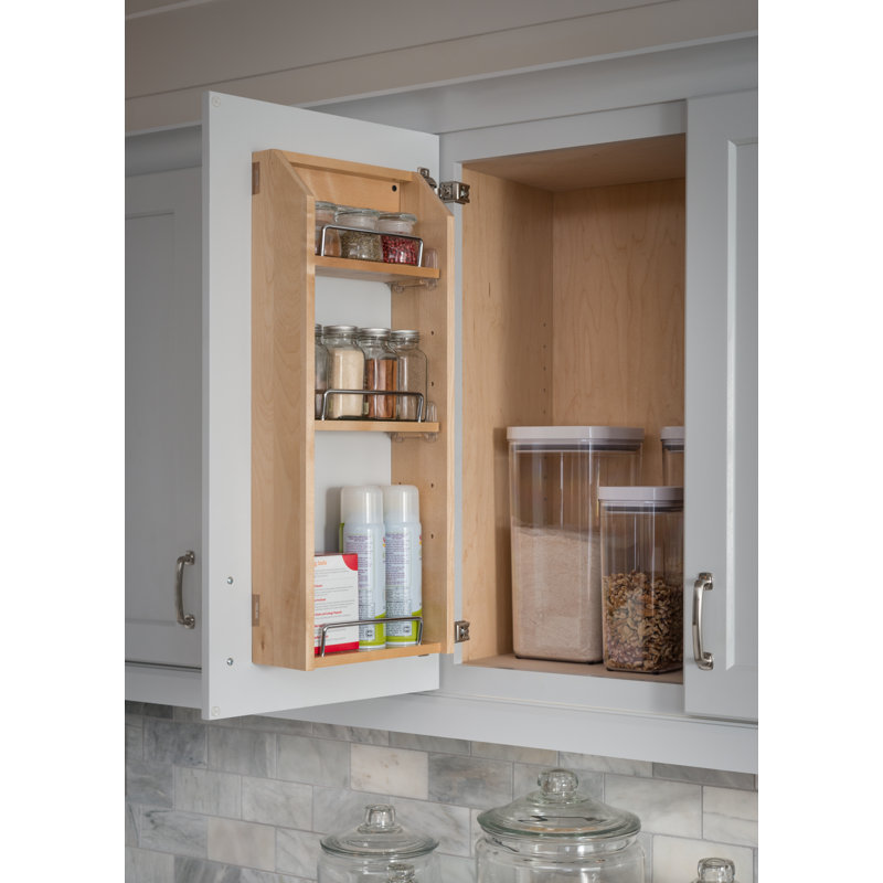 Adjustable Spice Rack for 18" Wall Cabinet, 24" H x 9.5" W x 4" D