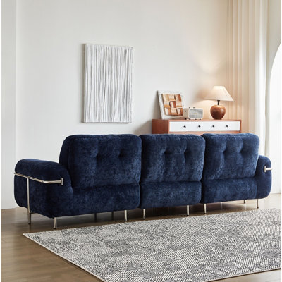 Klein Blue High-Back Sofa