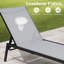 Chaise longue simple inclinable 75,79 po Blevens-1263258015